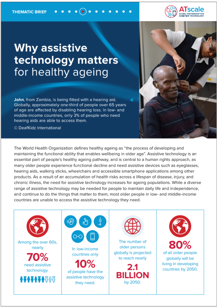 Why assistive technology matters for healthy ageing