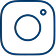Instagram Blue icon of a camera inside a rounded square.