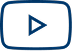  Youtube Blue icon of a play button inside a rounded rectangle.