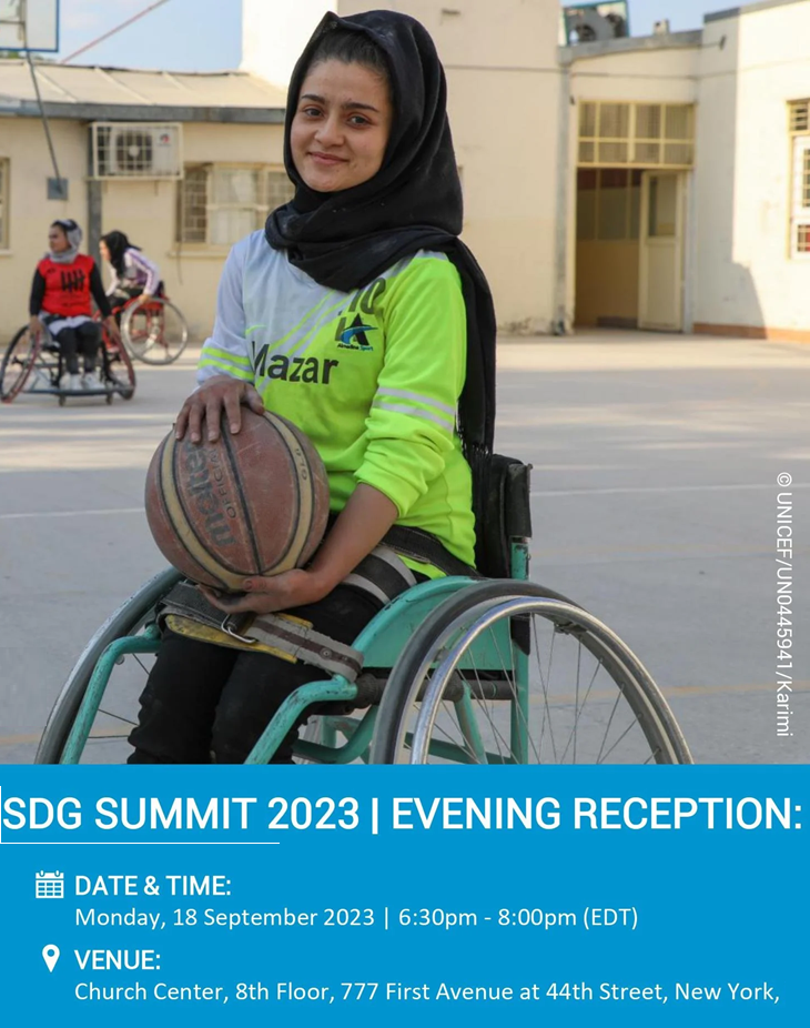 An evening reception on the margins of the SDG Summit