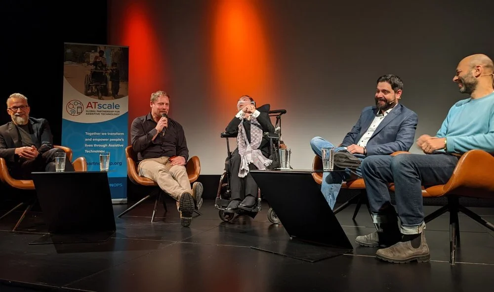 Panel discussion with ATscale CEO Pascal, film director Victor and his film crew