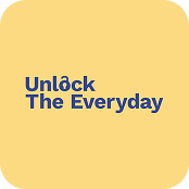 Yellow graphic with the text ‘Unlock the Everyday’.