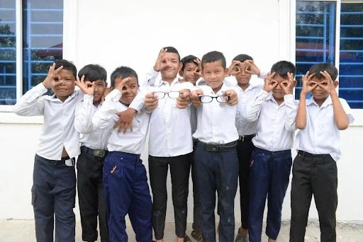 Photo taken at a school screening activity in Prey Veng Province, Cambodia.