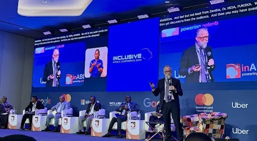 Pascal Bijleveld, CEO of ATscale speaking during a panel discussion on partnership with African governments. Photo credit: ATscale/Tabitha Icuga Topp