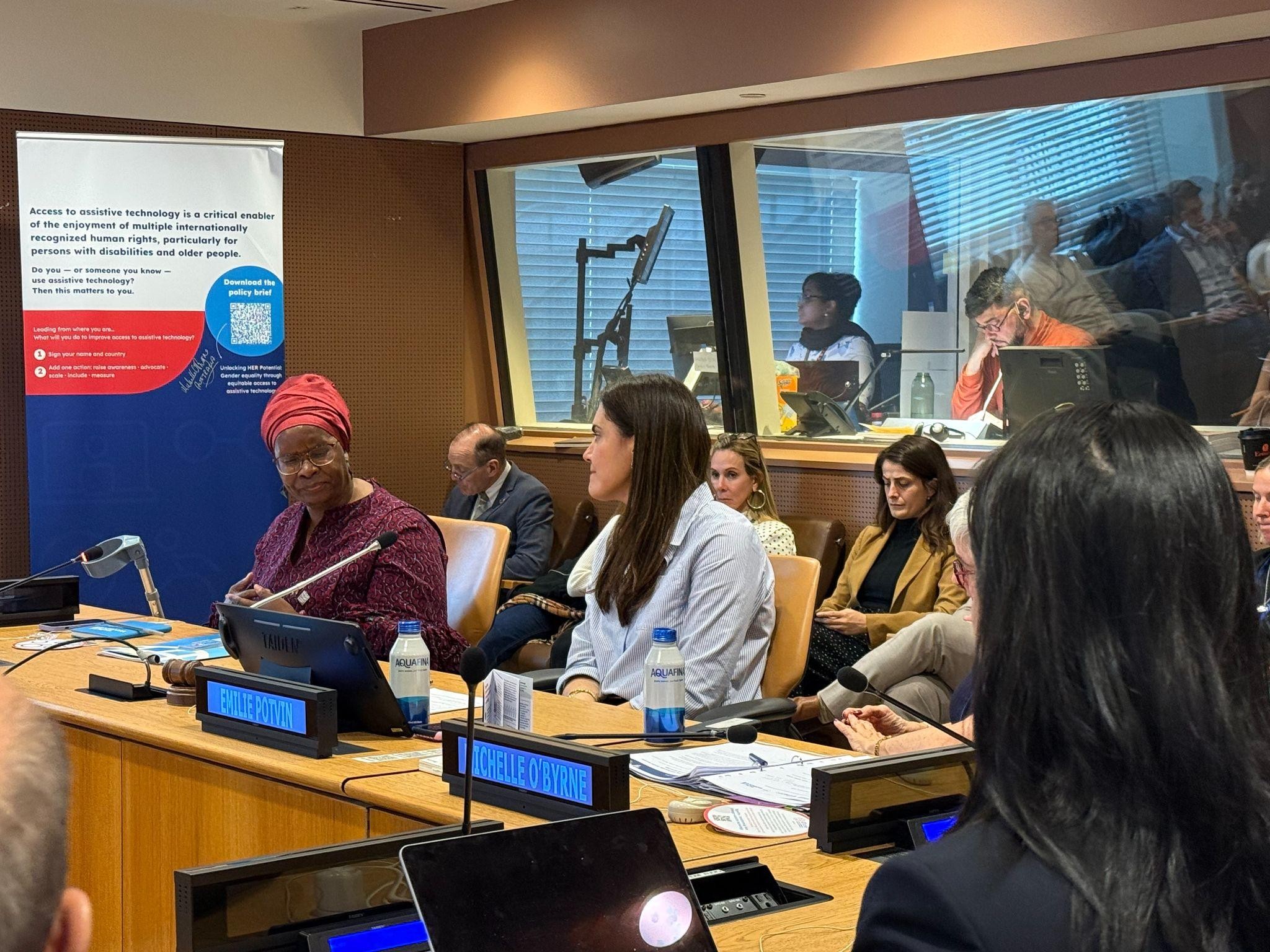 Nyaradzayi Gumbonzvanda giving her remarks 