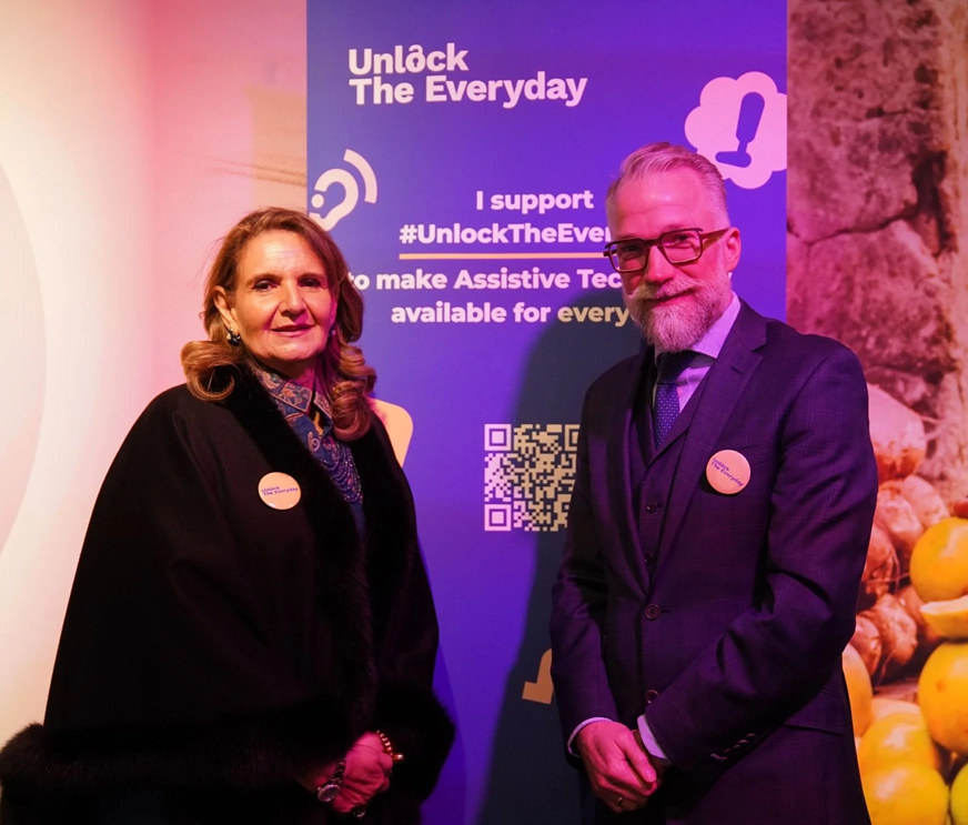 The Honourable First Lady of Pakistan, Samina Arif Alvi, and ATscale CEO Pascal Bijleveld
