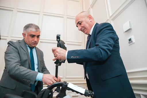 During a practical session of the Subregional Technical Capacity Building Workshop on Assistive Product Specifications and Quality Standards, representatives from state assistive product provision centres and the standardization sector jointly evaluated product quality and specifications, exchanging ideas on requirements and user satisfaction.  Photo: WHO Azerbaijan