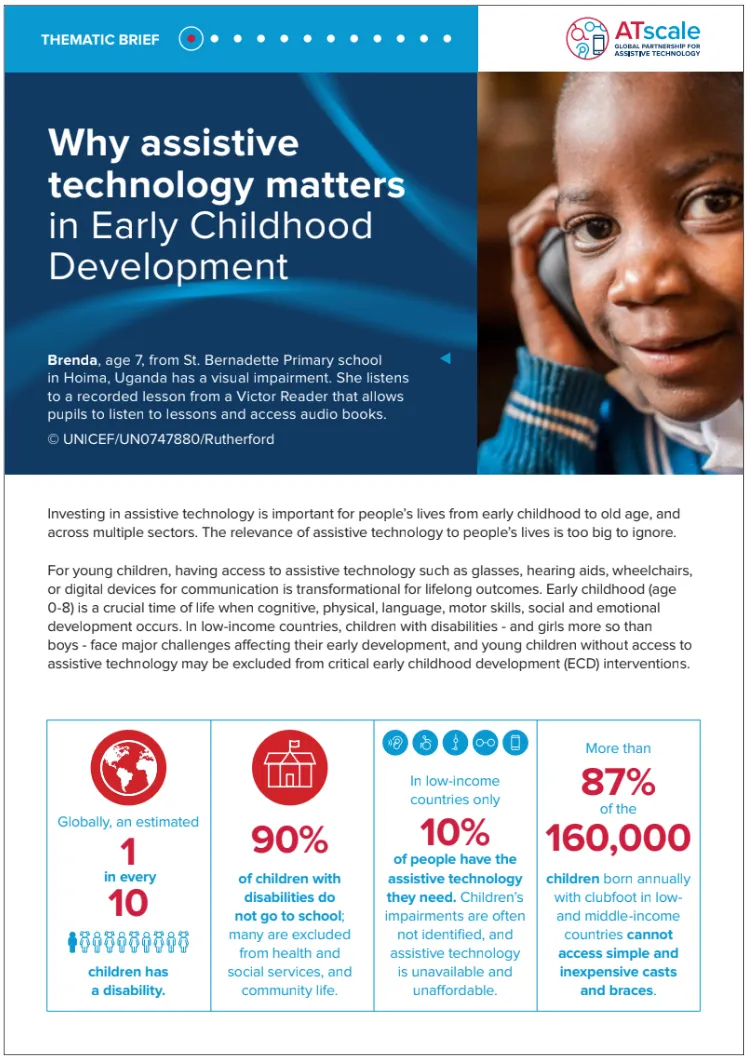Why assistive technology matters for early childhood development