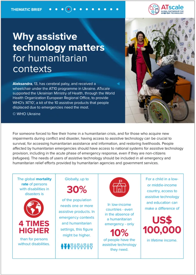 Why assistive technology matters for humanitarian contexts