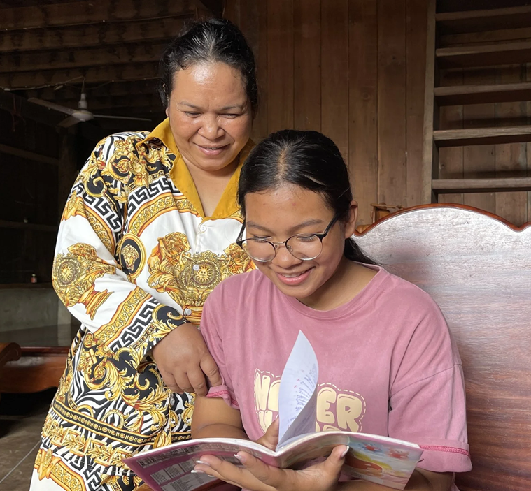 Leakna received prescription glasses and ongoing eye care. Photo: The Fred Hollows Foundation