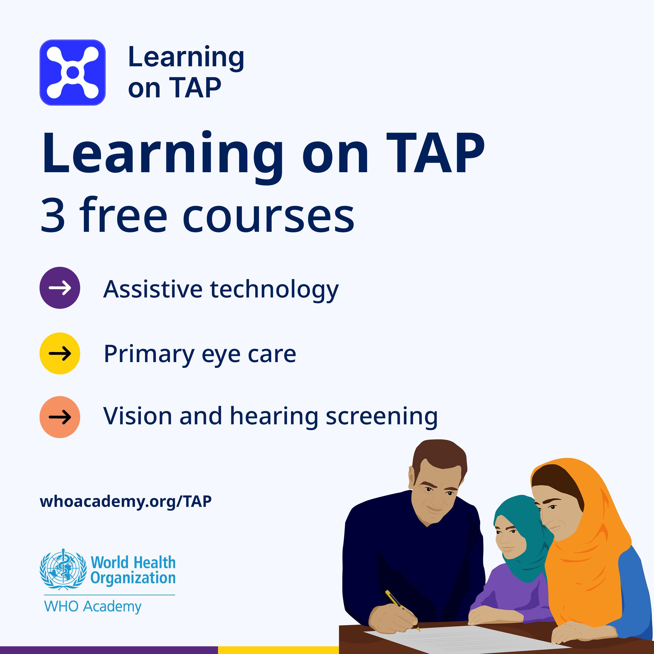 Expansion of  WHO’s Training in Assistive Products - Learning on TAP (TAP)