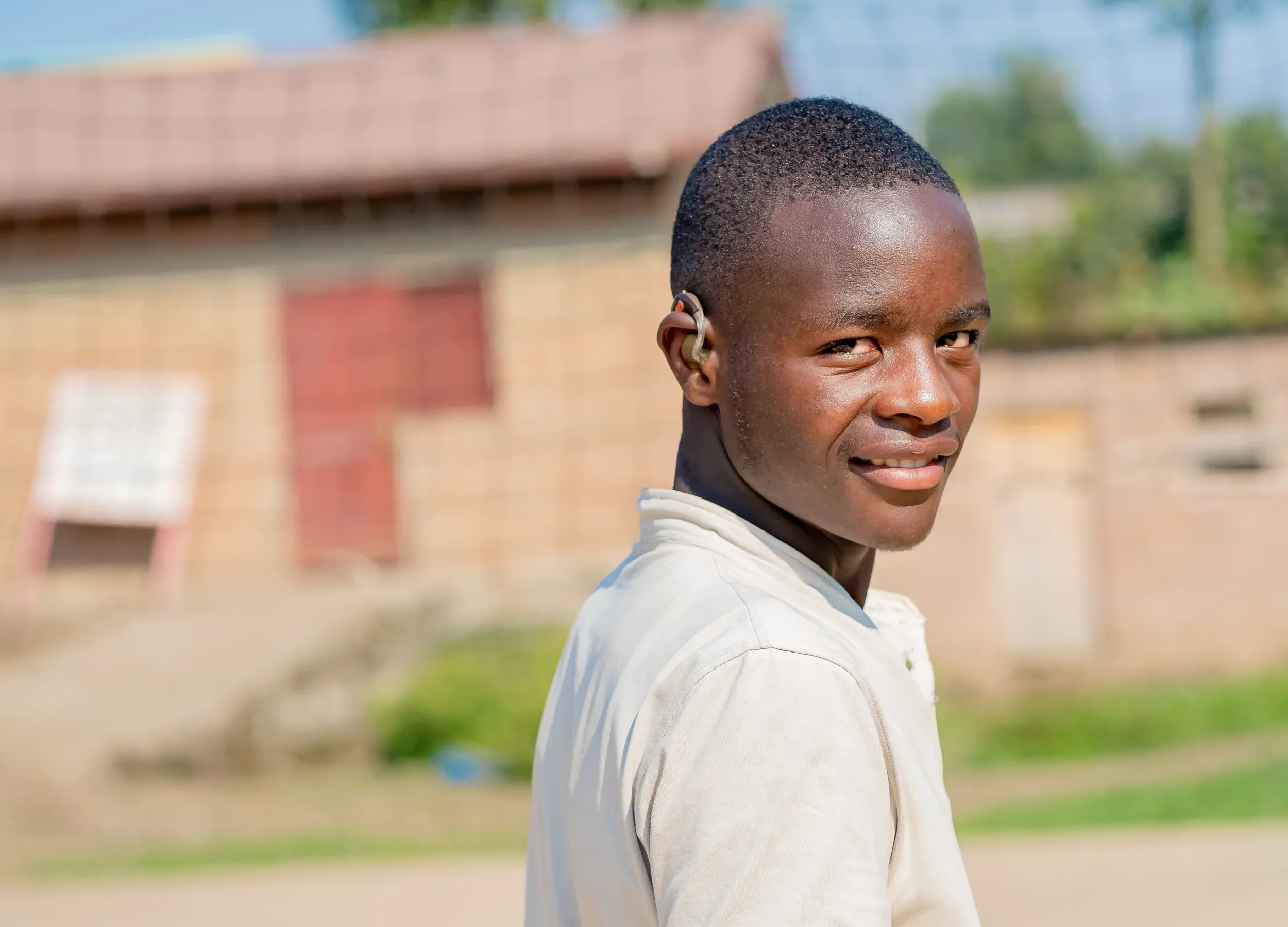 Murava, 19, was born with a hearing impairment. He was among the first children to receive digital hearing aids procured by UNICEF as part of the Ear and Hearing Care programme aiming to improve ear and hearing care for children and adolescents in eight districts in Rwanda.