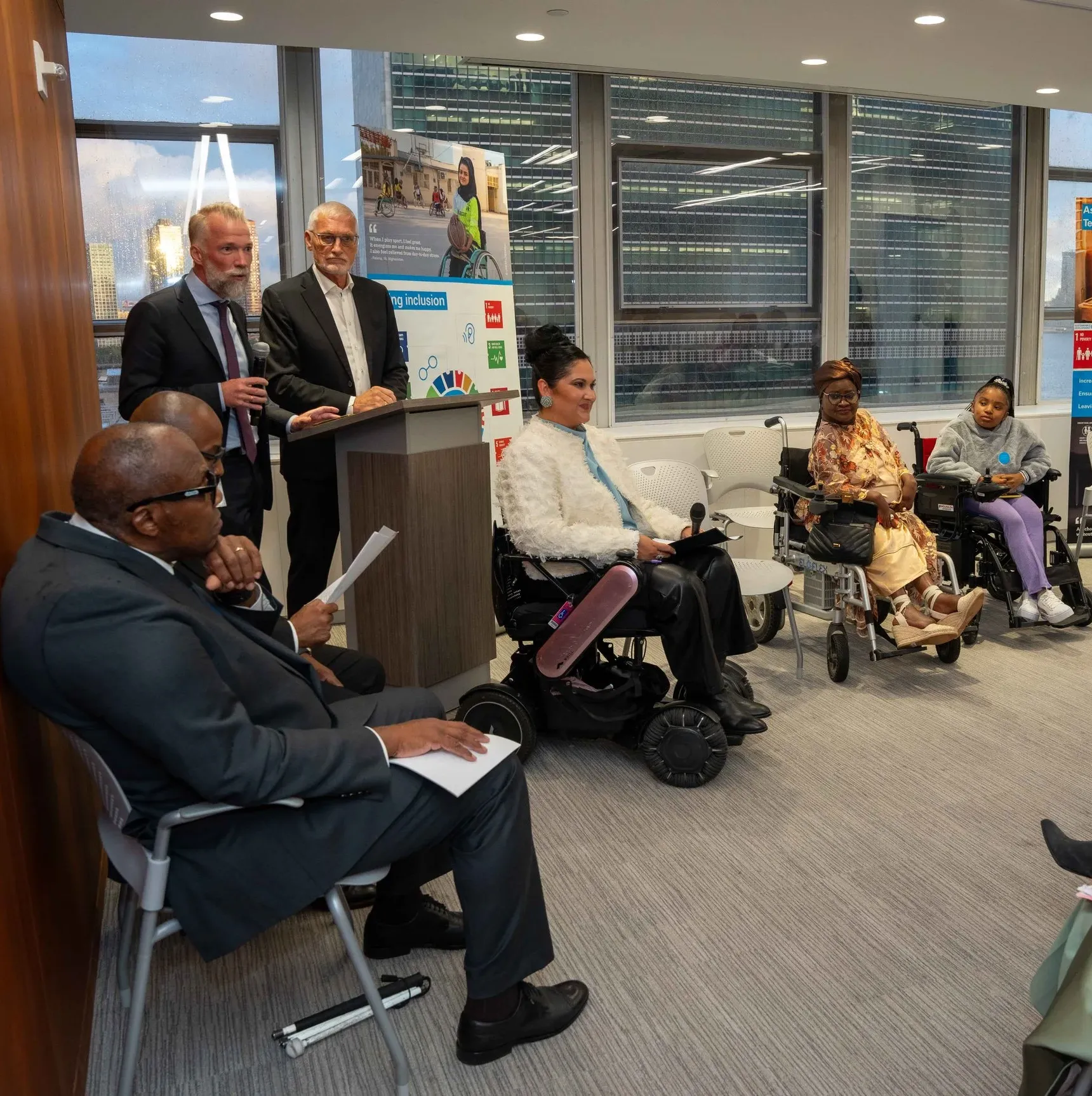 ATscale Chair and CEO Jon Lomoy and Pascal Bijleveld making opening statements at the evening reception