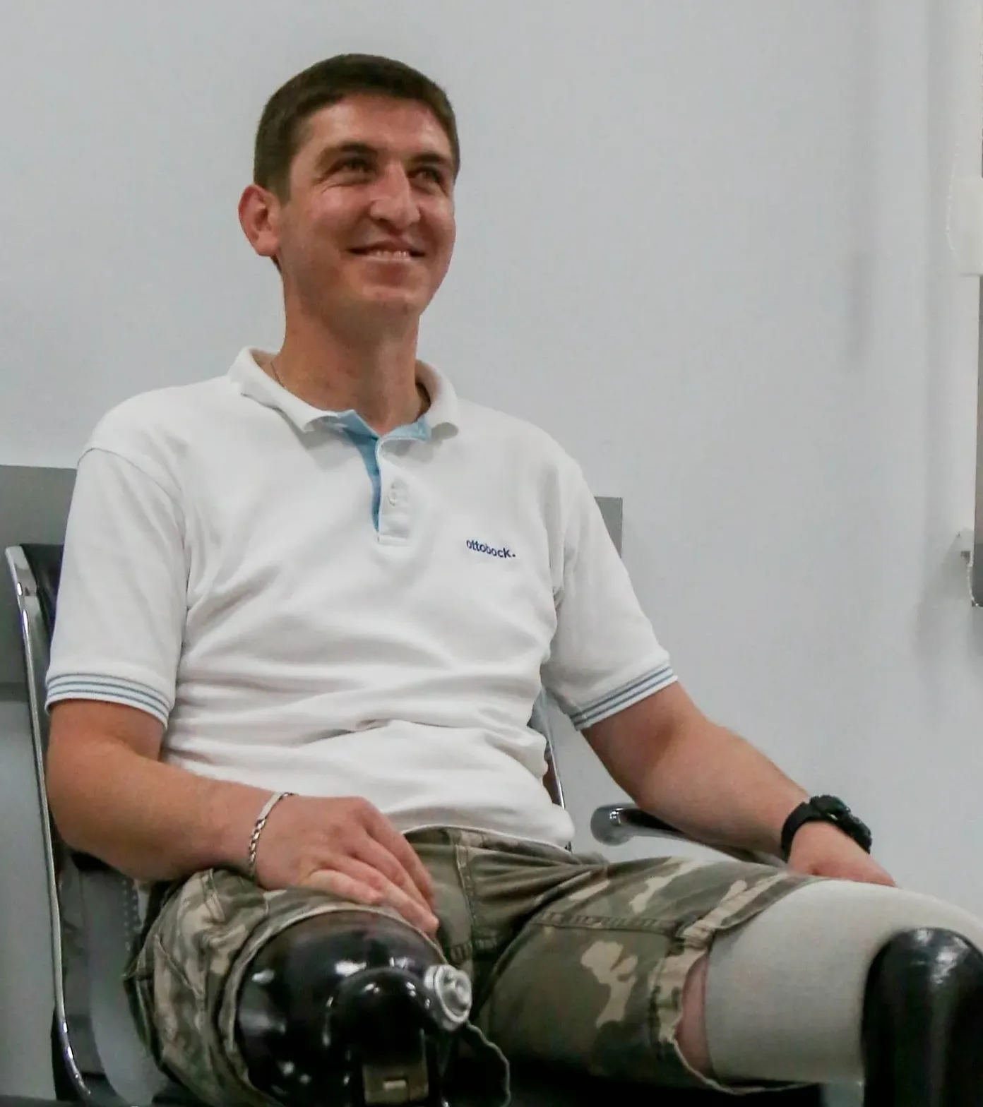 Giorgi Shekiladze, 32, from Georgia, is a war veteran who served in Iraq