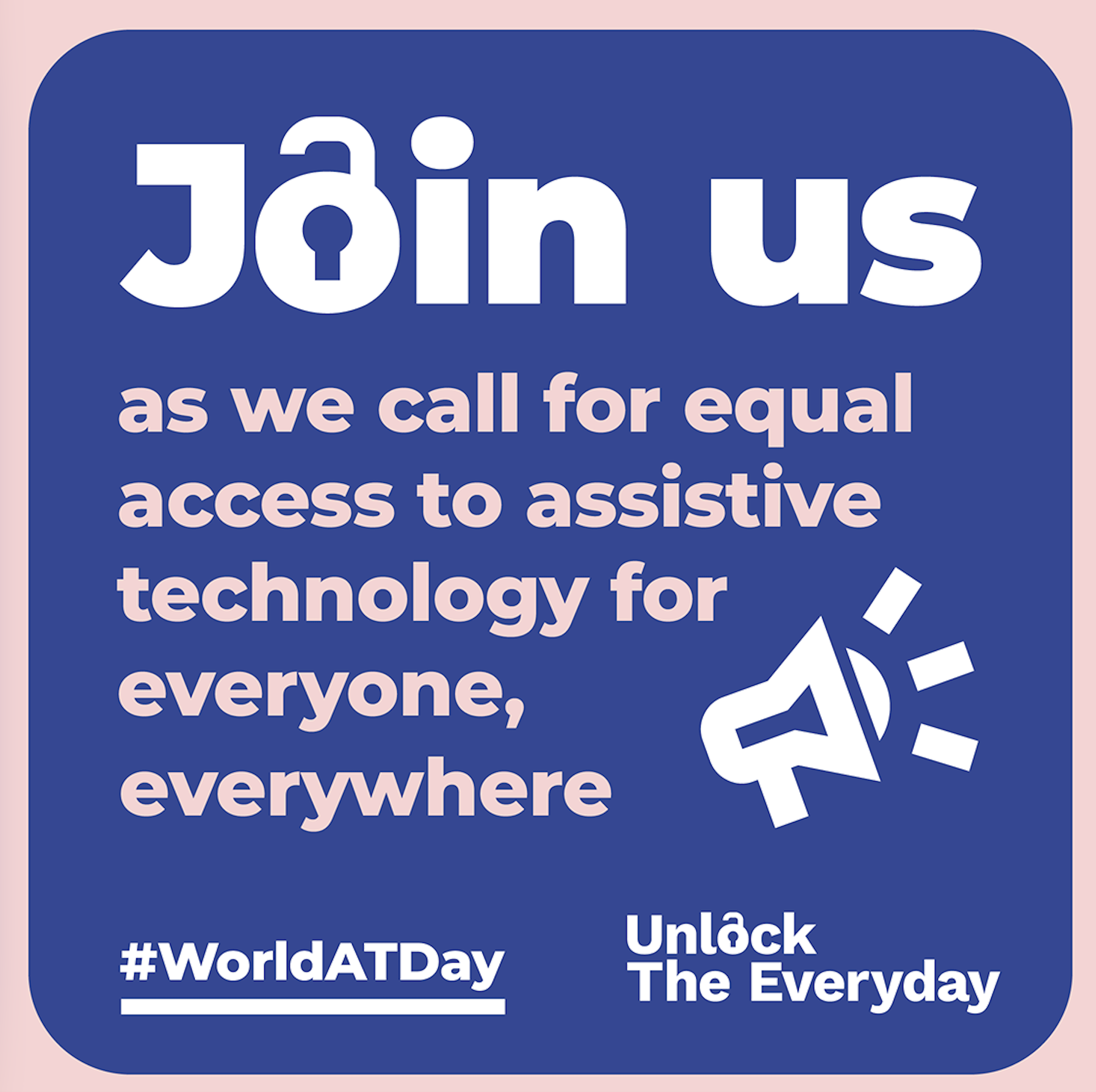 An image with join us to celeberate world day for assistive technology