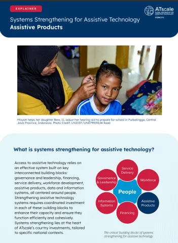 Systems strengthening for assistive technology: assistive products